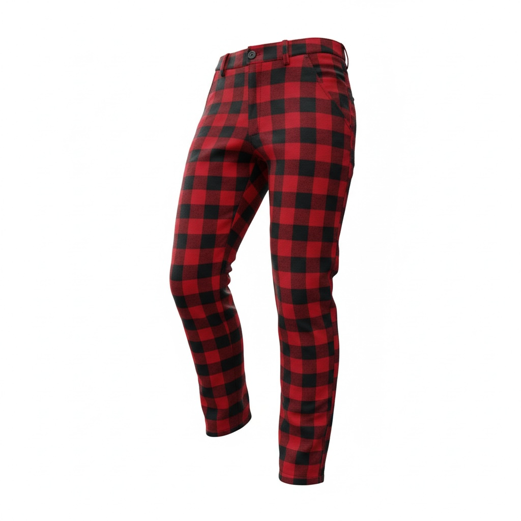 Plaid Tailored Pants