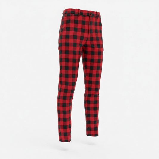 Plaid Tailored Pants