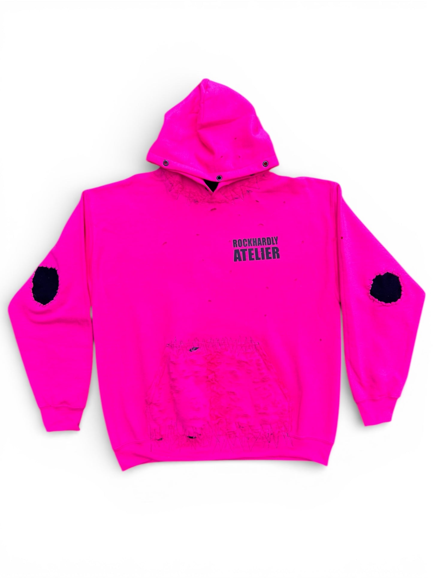 RockHardly Atelier Hoodie — Custom Edition (Pink)